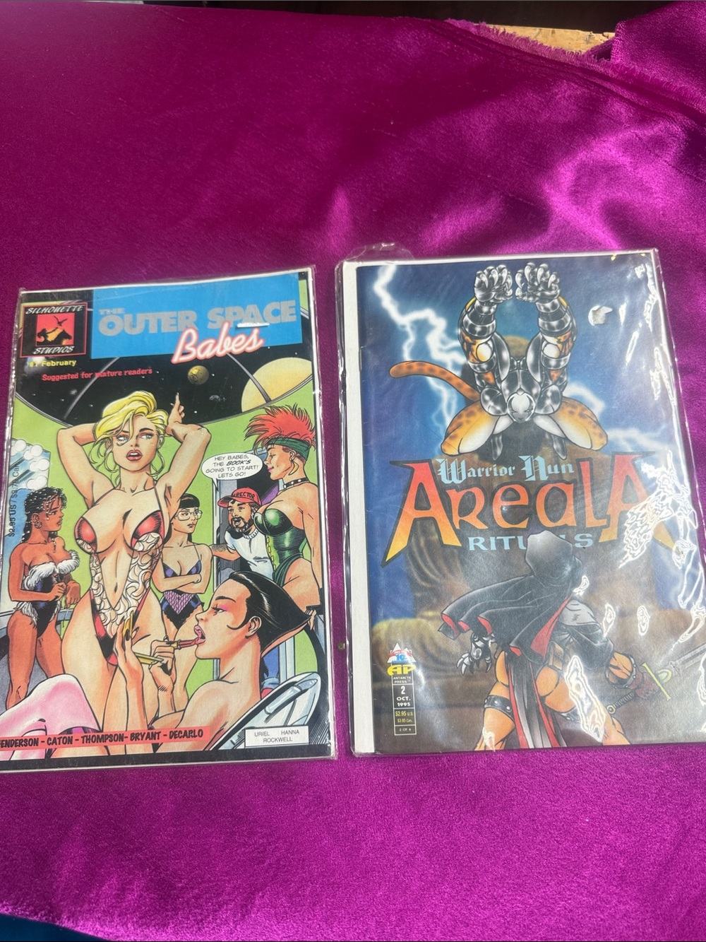 The outer space babes Warrior Nun Areala Rituals Comic Book - Blue Cover new
